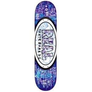  Real Skateboards FOS Oval Remix Skateboard: Sports 