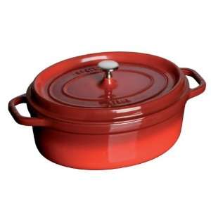  Staub 4.25 Oval Cocotte Dutch Oven   Cherry: Baby