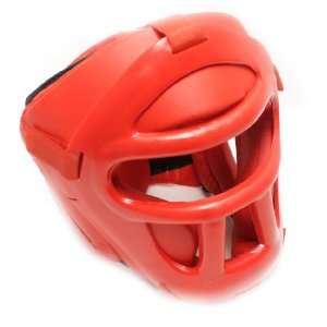   Duty Red Boxing Head Guard w Cage   Fight Gear: Sports & Outdoors