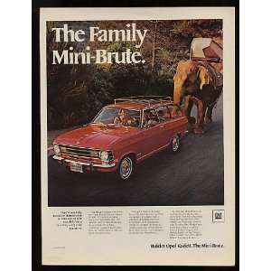  1969 Buick Opel Kadett Deluxe 2 Door Wagon Print Ad (10963 