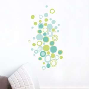  Turquoise Polka Dots Wall Decal Color print: Home 