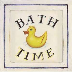  Bathtime I, Fine Art Canvas Transfer by Zaricor, 9x9: Home 