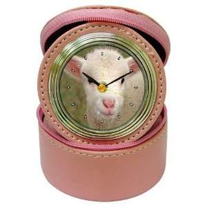  Sheep Lamb Jewelry Case Travel Clock: Home & Kitchen