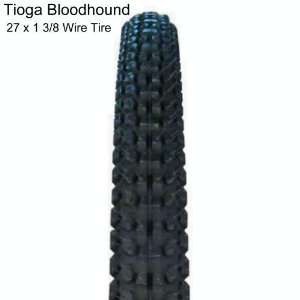 Tioga Bloodhound Cross Tire, 27 x 1 3/8 Wire Black Wall:  