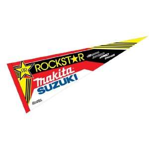  Rockstar Makita Suzuki Supercross Pennant: Automotive