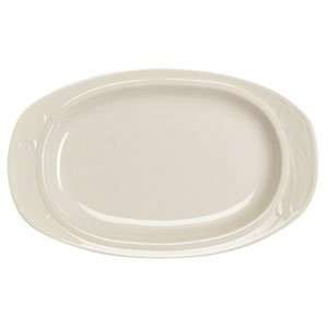  White 1000 0617 Lyrica 10 3/4 Oval Platter 24 / CS: Home & Kitchen