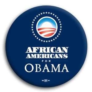  Official Campaign AFRICAN AMERICANS FOR OBAMA Button / Pin 