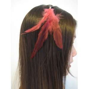  Feather Hair Extension Clip Ins, Assorted Colors, Three 8 