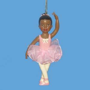   of 12 African American Little Ballerina Christmas Figure Ornaments 4