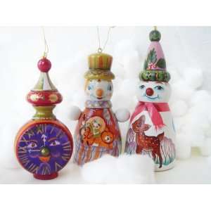  Russian Handcrafted Wooden Doll Holiday Christmas 