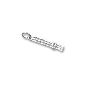  Slide Rule Charm in White Gold: Jewelry