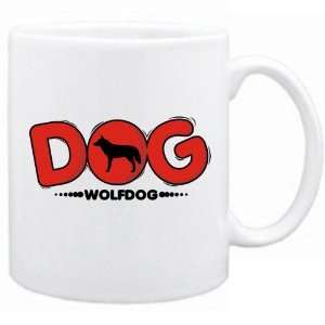  New  Wolfdog / Silhouette   Dog  Mug Dog: Home & Kitchen