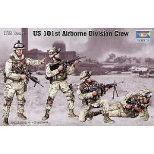  US 101st Airborne Division Crew 4 Figures 1/35 Trumpeter 