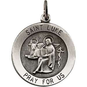  Elegant and Stylish 22.00 MM St. Luke Medal with 24 inch 