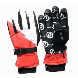  Defcon White Lightening Gloves : Silo White / Infra Red 