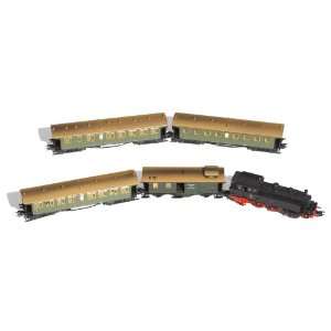   Train: Tank Locomotive and 4 Open Platform Cars: Toys & Games