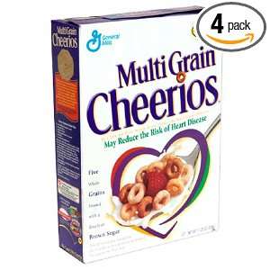 MultiGrain Cheerios, 12.8 Ounce Box (Pack of 4)  Grocery 