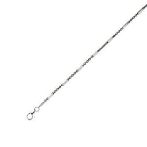   Color Ruthenium + Plated Saturn Anklet   11 Inch   JewelryWeb: Jewelry