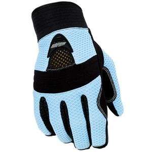  Tour Master Womens Airflow Gloves   Small/Light Blue Automotive