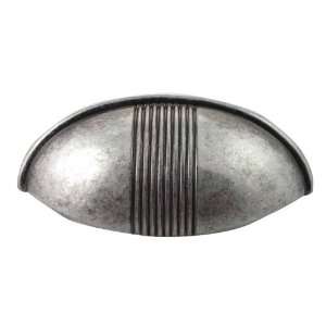  Mng   Striped Bin Pull (Mng13611) Silver Antique: Home 
