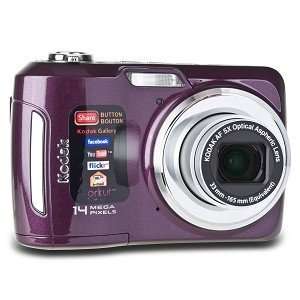 Kodak EasyShare C195 14MP 5x Optical/5x Digital Zoom HD Camera (Purple 