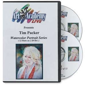  Watercolor Portrait Series by Tim Packer 2 DVD Set: Home 