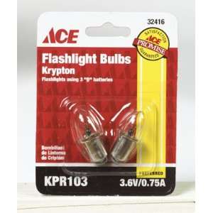    Cd/2 x 12 Ace Krypton Flashlight Bulb (43 1661)