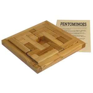    Worldwise Imports Pentominoes Wood Puzzle Game: Toys & Games