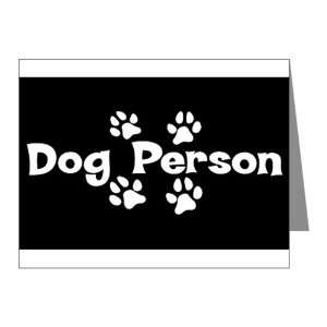  Note Cards (20 Pack) Dog Person 