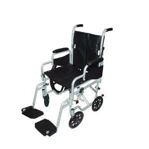   Transport Chair Wheelchair with Swing away Footrest, 18 Seat Size