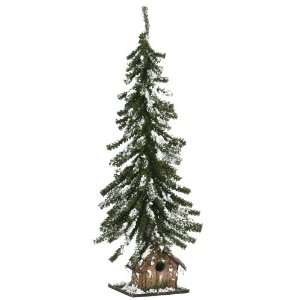  25 Snowcovered Forest Tree W/ Birdhouse: Patio, Lawn 
