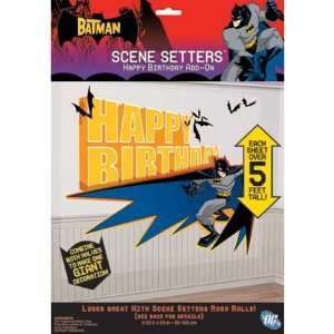    Batman Happy Birthday 65in Scene Setter Add Ons 2ct: Toys & Games