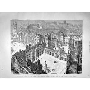  1894 ChristS Hospital Tower Newgate Street Wren Friars 