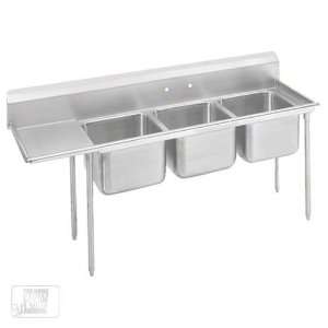  Advance Tabco 9 83 60 18L 89 Three Compartment Sink 