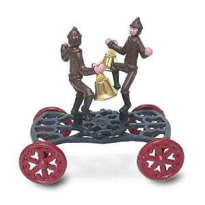   Victorian Firemen Bell Ringers Pull Toy CA BELLRINGERS Toys & Games
