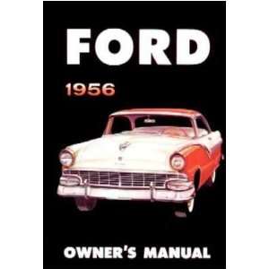  1956 FORD Car Full Line Owners Manual User Guide 