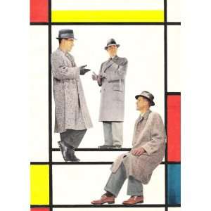  1956 Mens Fashions with Hats, Coats, Socks, Shirts, Ties 