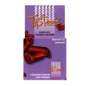  Tastees Condoms, Chocolate 3 Pack