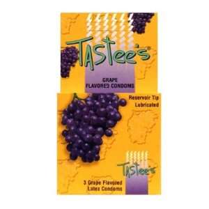 Tastees Condoms, Grape 3 Pack