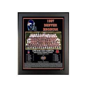 1997 Denver Broncos Super Bowl XXXII Champions 11 x 13 Plaque from 