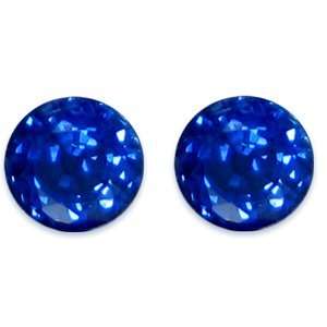  1.41 Carat Loose Blue Sapphires Round Cut Pair Jewelry
