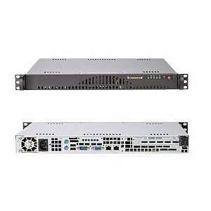   1u Rackmount Server Chassis Black With Processor Support: Electronics