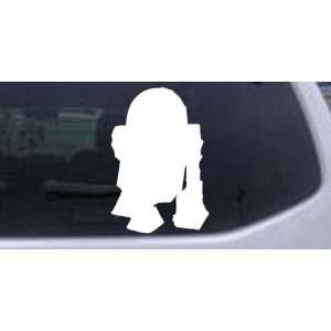 White 18in X 26.4in    Star Wars R2D2 Car Window Wall Laptop Decal 