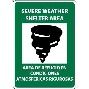  SIGNS SEVERE WEATHER SHELTER AREA