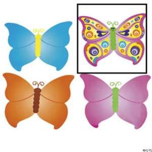   Your Own! Giant Butterfly Shaped Sticker Scenes (1 dz): Toys & Games