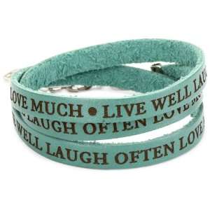  Dillon Rogers Its A Wrap Live Well Teal Bracelet 