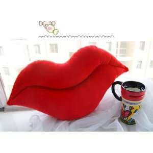  Big Sexy Lips Cushion Pillow red