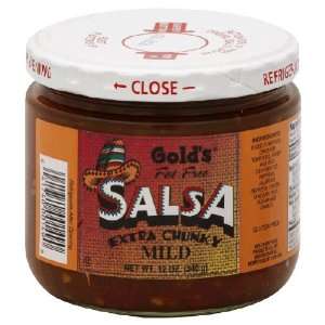  Golds, Salsa Extra Chunky Mild, 12 OZ (Pack of 12): Health 