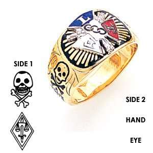  Odd Fellow Ring   10k Gold/10kt yellow gold: Jewelry