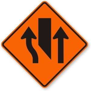   Closed Ahead (symbol) Fluorescent Orange, 30 x 30